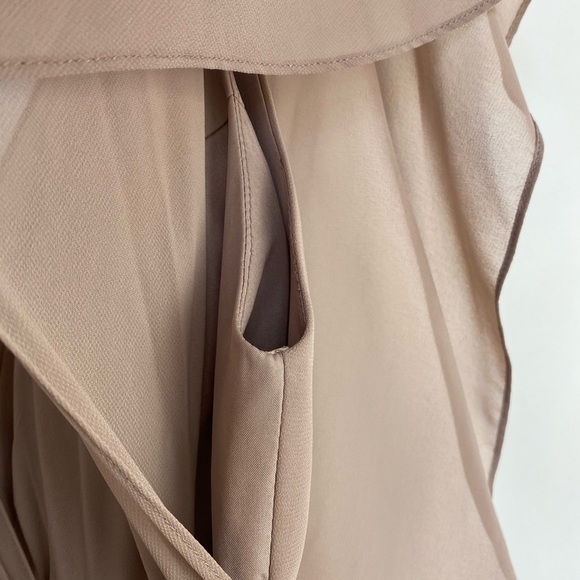 Jenny Yoo Bridesmaid dress Size 0 V-neck, flutter sleeve, side‎ slit - Picture 13 of 14